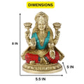 Goddess Lakshmi Ji Idol Sitting On Beautiful Pedestal Statue Lts123