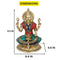 Hand Carved Brass Idol Of Goddess Lakshmi With Inlay Work Bhc_18