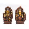 Pair Of Goddess Lakshmi & Ganesha Brass Statue Lgbs131