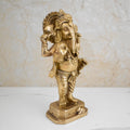 Lord Ganesha Standing Position Brass Idol 