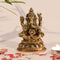 Brass Blessing Ganesh on Round Base Idol Murti