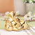Gold Platted Ganesha in Lying Sculpture Resin Figurine