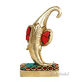 God Ganesha Mirchi Sculpture Brass Decorative Figurine