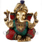 Ganpati Idol With Turban (Pagdi) Decorative Figurine