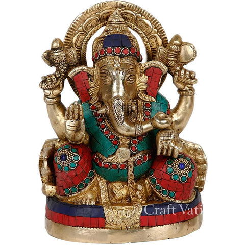 Blessing Sculpture of Siddhi Vinayak Ganesha Statue