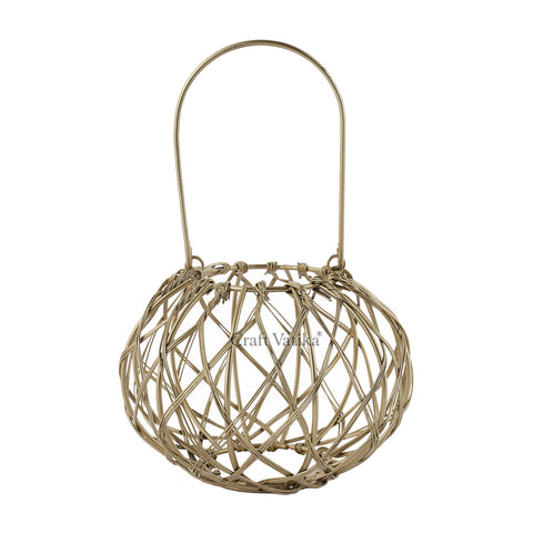 Metal Cage Round Tealight Candle Holder