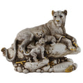 Tiger Statue With Family Animal Polyresin Figurine Lamas103