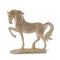 Polyresin Horse with Uplifted Leg Standing Showpiece, DFMAS411