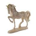 Polyresin Horse with Uplifted Leg Standing Showpiece, DFMAS411