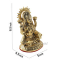 Gold Plated Goddess Lakshmi Sitting Posture Murti Showpiece