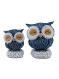 Feng Shui Bird Owls Pair Decorative Resin Figurine
