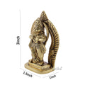Brass Hanuman Idol Tearing His Chest Statue