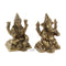 Brass Pair Of Laxmi Ganesha Idol Murti Statue
