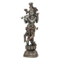 Cold Cast Bronze Standing Krishna Statue Idol