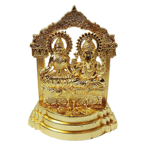 Laxmi Ganesh Gold Plated Decorative Idol Showpiece