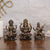 Cold Cast Bronze Lakshmi Ganesha Saraswati Idol