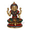Lakshmi Maa Idol Made with Turquoise Brass Showpiece