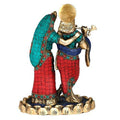 Brass Sculpture of Radha Krishna Religious Statue