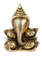 Brass Golden Conch Shaped Ganesh Idol Murti Gbs204