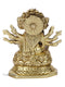 Hindu Goddess Statue Of Gayatri Maa Brass Worship Idol Gdbs101