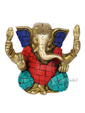 Blessing Sculpture Of Lord Ganesha Worship Statue Gts243