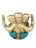 Blessing Sculpture Of Lord Ganesha Worship Statue Gts243