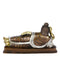 Brass Resting Buddha Idol Statue Bbs251