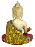 Brass Decorative Buddhism Tibetan Feng Shui Healing Sculpture Buddha Statue-Bts214