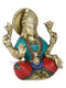 Brass Lakshmi Ji Idol In Blessing Posture Worship Figurine Lts122