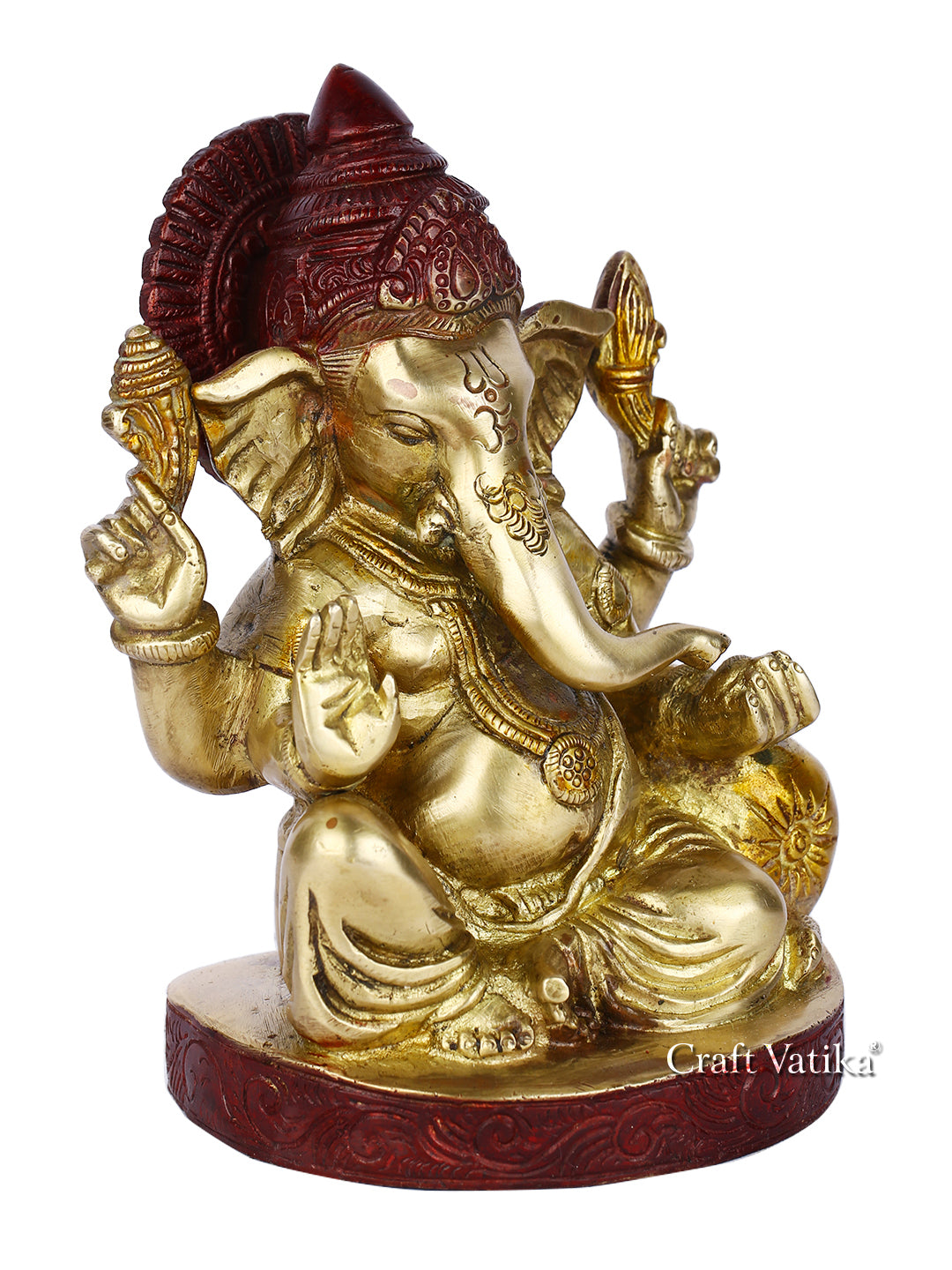 Brass Blessing Ganesh Murti Idol Statue Gbs118