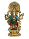 Brass Kan Drishti Ashtabhuja-Dhari Ganesh Idol Statue Gts244