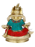 God Of Wealth Kuber Figurine - Home Decor Brass Statue Kuts104