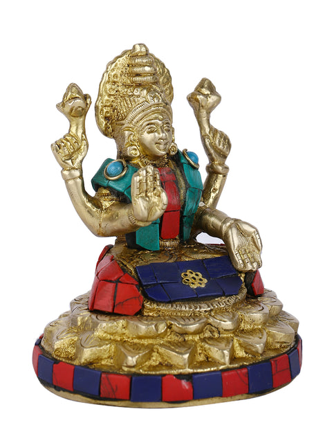 Goddess Lakshmi Handmade Idol Blessing Sculpture Showpiece Lts113