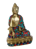 Brass Lord Buddha Idol Spiritual Statue Bts183