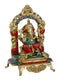 God Ganpati Sitting On Throne Decorative Statue Gts245