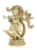 Large Brass Krishna Om Idol Kbs121