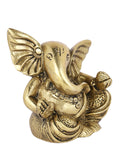 Brass Long Ear Blessing Ganesh Idol Murti Gbs187