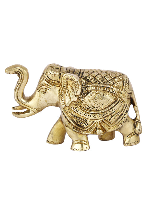 Ethnic Indian Brass Elephant Decorative Showpiece DFBS428