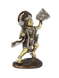 Brass Hanuman Idol Holding Sanjeevani Booti Mountain Statue Hbs104