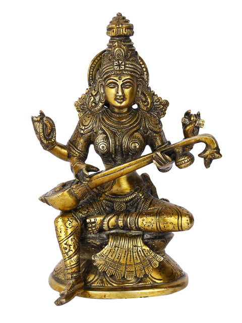 Brass Lakshmi Ganesh Saraswati Idol Murti Statue Lgbs106