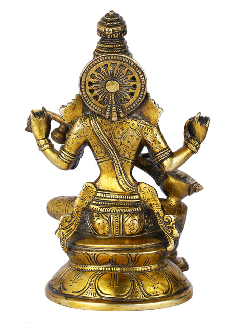 Brass Lakshmi Ganesh Saraswati Idol Murti Statue Lgbs106