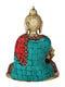 Brass Medicine Lord Buddha Idol Showpiece With Sacred Kalash Bts191-New