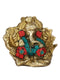 Ganpati Wearing Pagdi(Turban) Brass Car Dashboard Statue Gts167