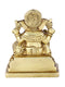 Brass Blessing Ganesh Idol Sitting On Singhashan Murti Gbs178