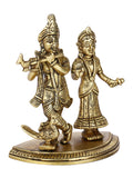 Brass Radha Krishna Murti Idol Statue Rkbs120