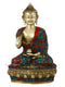 Brass Buddha Idol With Sacred Kalash Statue Bts174