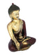 Meditating Lord Buddha Brass Idol With Scared Kalash Statue Bbs231