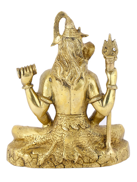 Brass Shiva Sitting Idol Shbs136