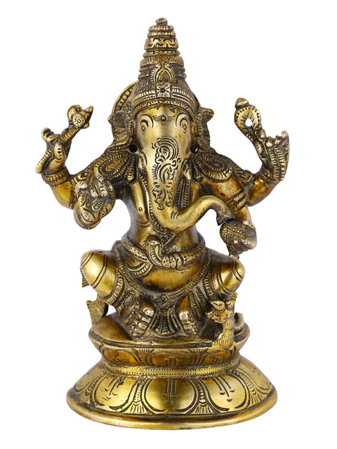 Brass Lakshmi Ganesh Saraswati Idol Murti Statue Lgbs106