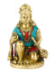 Blessing Sitting God Hanuman Brass Idol Hts117